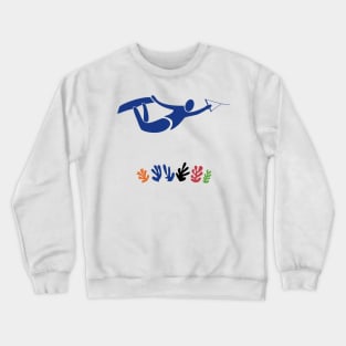 Blue Boarder Crewneck Sweatshirt